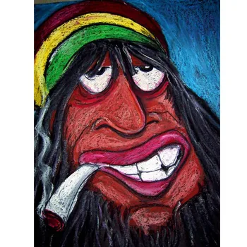 

Diamond Paintings "rasta man"picture cross stitch Crafts DIY square Rhinestone Embroidery catoon picture 3d art Needlework