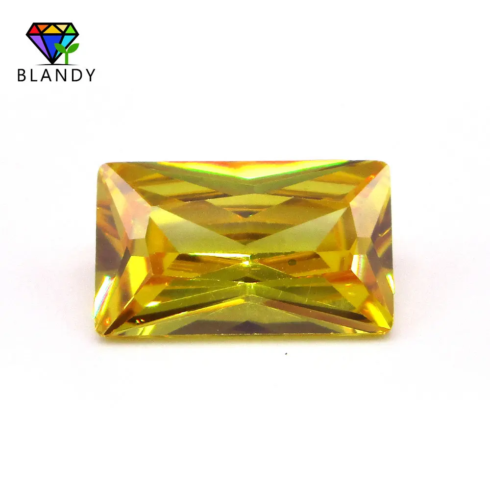 Цена оптовой продажи 2x3mm ~ 13x18 мм Прямоугольник Форма золотой камень кубический