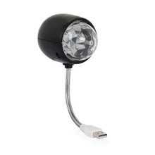 Black Light Disco Ball Promotion For Promotional Usb Disco Ball Lamp Rotating Rgb Colored Led Stage Lighting Party Bulb With 3w Book Light Ed Black