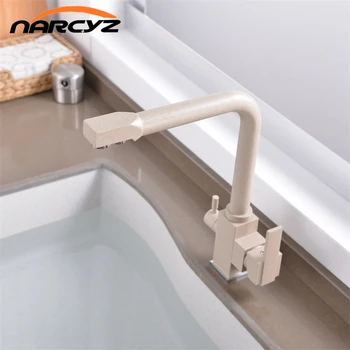 

360 Degree Rotation with Water Purification Features Single Hole Crane For Kitchen Kitchen Faucets Deck Mount Mixer Tap XT-125