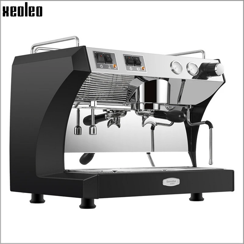 Xeoleo Commercial Semi Automatic Coffee machine 220V Espresso machine Espresso Coffee Maker Stainless steel Coffee machine