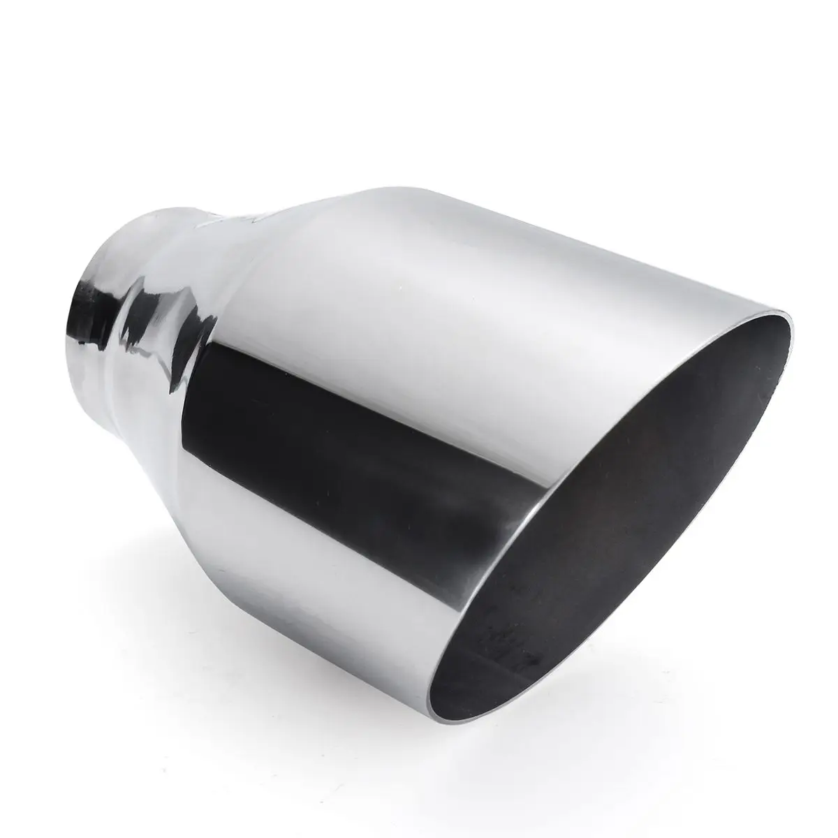Tubo de Escape Universal para Carro Silenciador de Parede Dupla e Traseira Tomada 57mm 101mm 8 Cheap Silenciadores