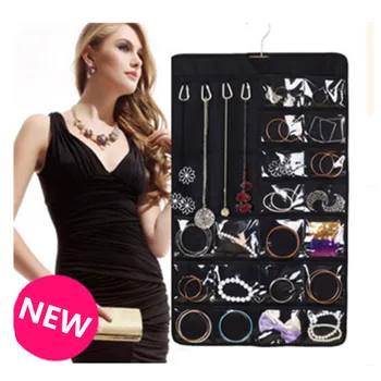 

Sale Real Set Organizadores Organizador Box Hanging Jewelry Organizer Earring Rings Bracelets Storage Bags Hanger 105