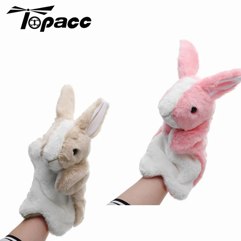 Hand Puppet Stuffed Rabbit Animal 30cm Toy Cute Bunny Classic Children Plush Hand Puppet Doll