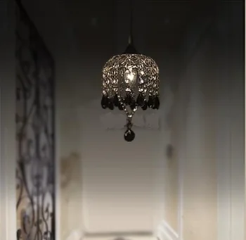 

Modern simple crystal bar pendant light entrance art creative for restaurant SJ34