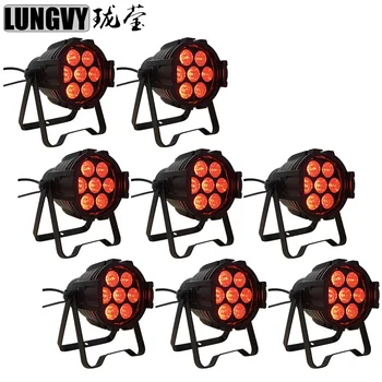

Free Shipping 8pcs/Lot 7x10w RGBW 4in1 Led Mini Par DMX Led Mini Par 64 Led Party Lights Led Mini Par Light