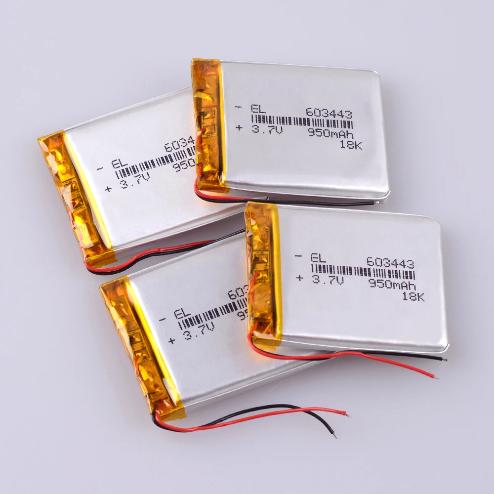 

603443 3.7V 950mAH 583443 Polymer lithium ion / Li-ion battery for TOY,POWER BANK,GPS,mp3,mp4