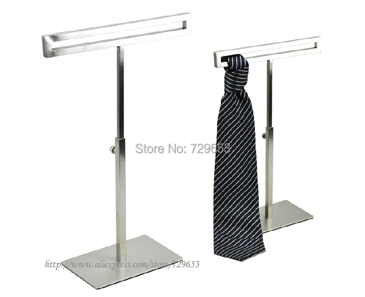 Stainless Steel Scarf Display Holder Tie Scarf Stand Scarves Display Rack Holder Free Shipping