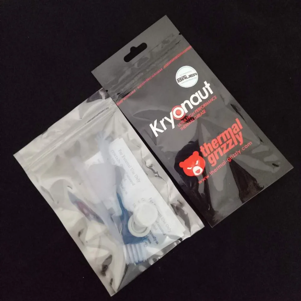 الحرارية أشيب Kryonaut 1g شحم حراري 12.5 W/m. k AMD/معالج داخلي cpu/gpu غرفة تبريد لصق التبريد cpu/gpu برودة