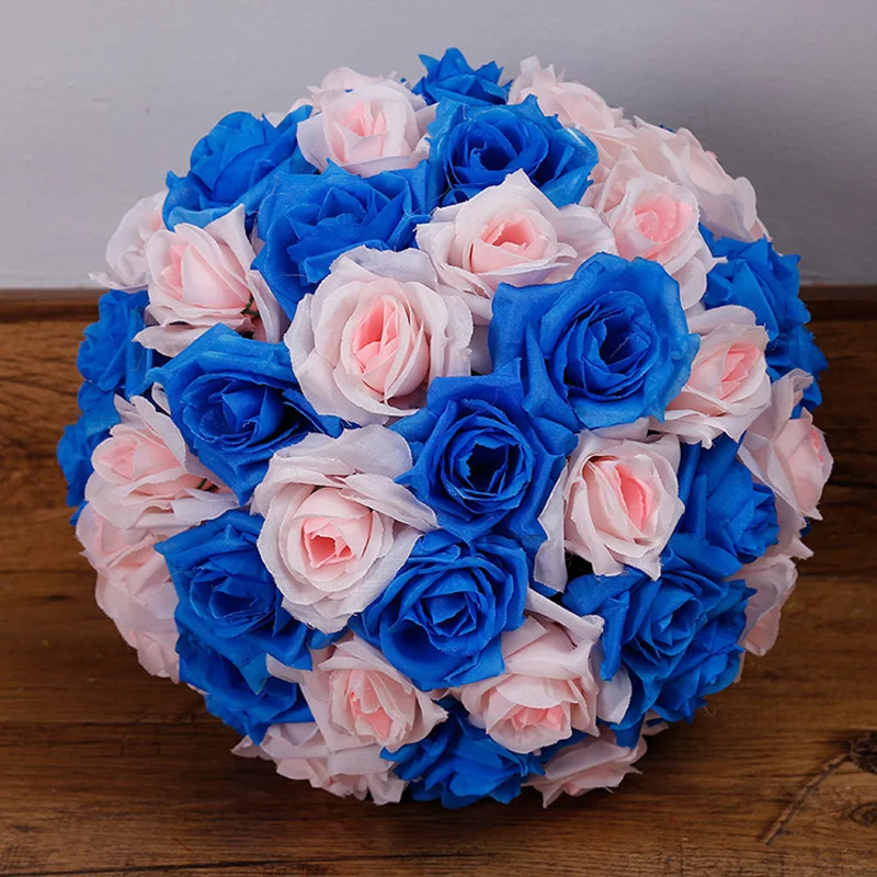 1pcs 10inch(25cm) Silk Rose Decorative Flower Ball For Home Decoration