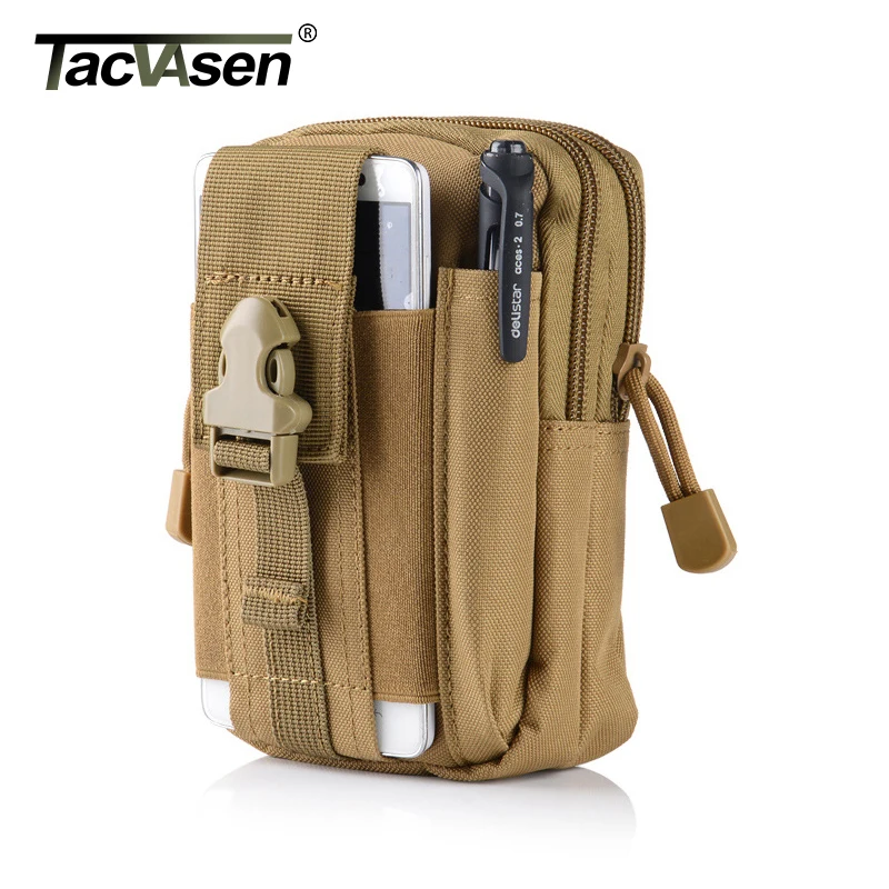 

TACVASEN Nylon Molle Pouch Belt Waist Pack Bag Small Military Waist Pack Durable Airsoft Army Waistbag Paintball Accessories