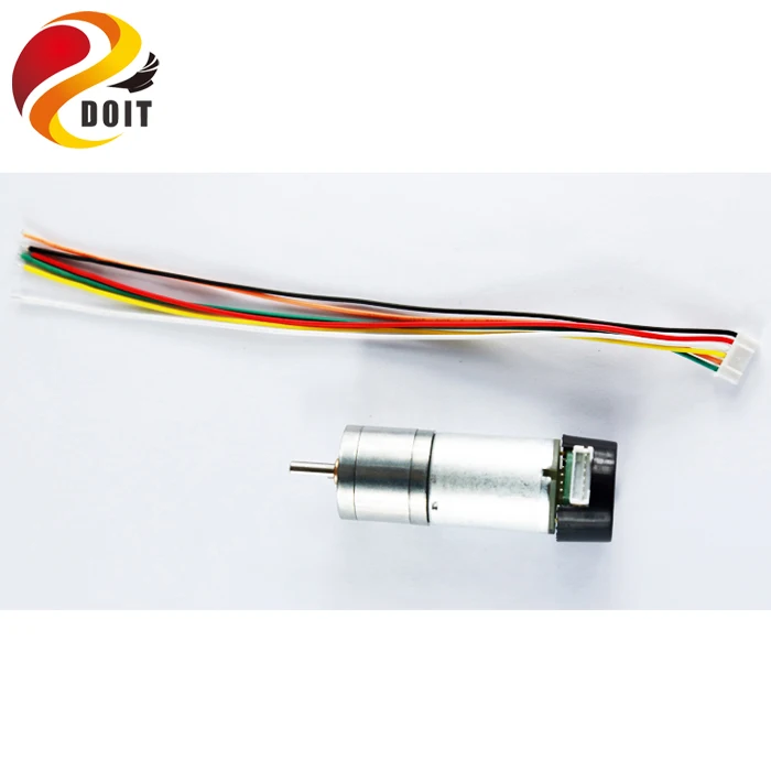 

9V 150rpm GM25-370 Motor Gearing with Hall Sensor Metal Gear Motor and Speed Measuring Module for DIY RC Toy Smart Tank Chassis
