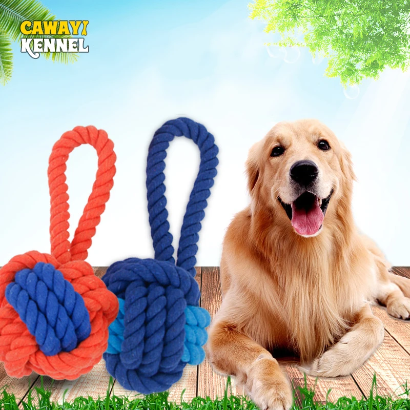 

CAWAYI KENNEL Dog Toy Interactive Plush Bite-resistant Knot Rope Toys for Large Dogs zabawki dla psa juguete perro jouet chien