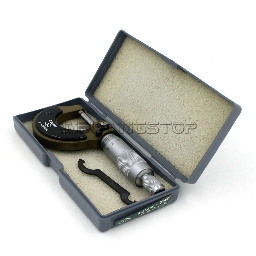

Micrometer 0-25mm Economic Solid Metal Frame Outside (metric reading)