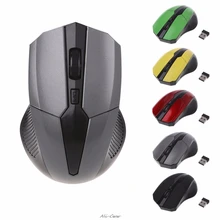 Игровая мышь 1200 dpi, 2,4 ГГц, оптическая беспроводная мышь, USB приемник для ПК, компьютера, 4 клавиши, мышь, 5 цветов, C42
