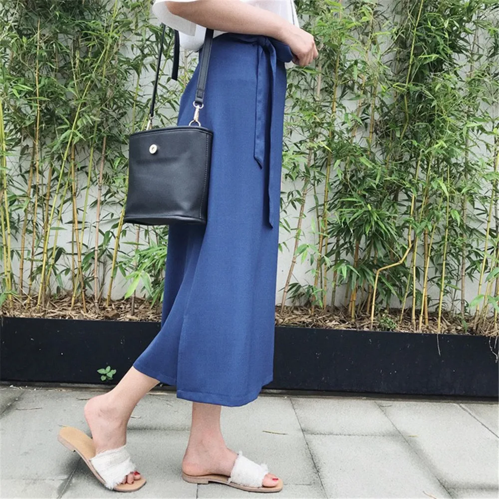HIGH QUALITY Belt&Zipper Chiffon Skirt 2018 Summer Vacation&Office&Casual Solid Skirt For Women Vintage Bandage Skirts Female (17)