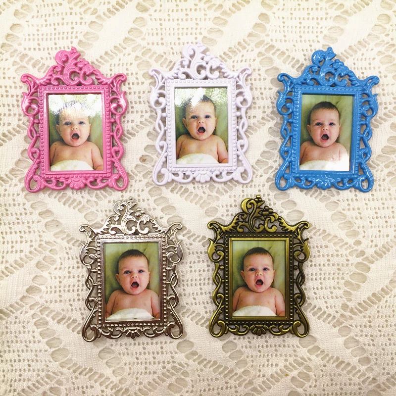 Cadeaux De Mariage De Bapteme Pour Bebe Cadre Photo Magnetique En Metal Mignon Pour Fete Prenatale Pieces Lot Aliexpress