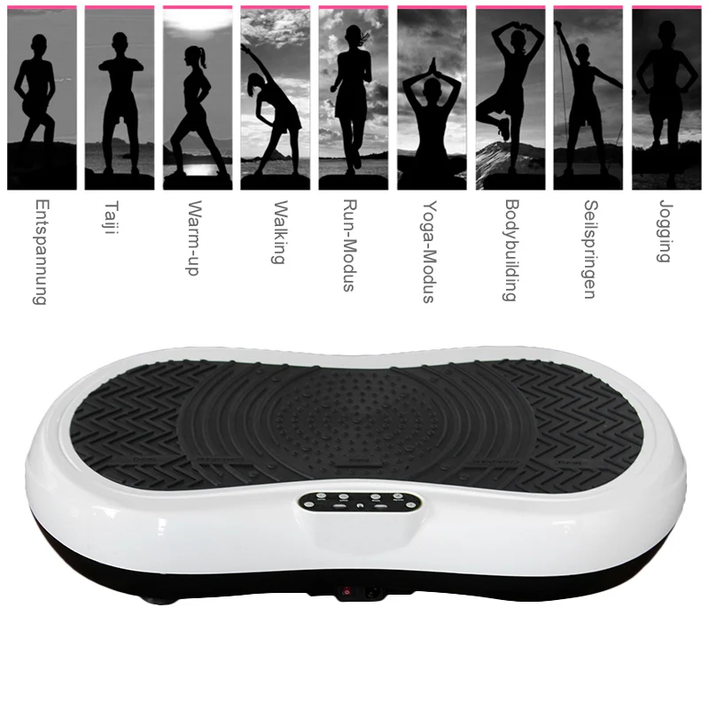 Fat Burning Vibration Fitness Massager Vibrating Plate Body Shaper Weight Loss Power Fit Crazy Slimming Device Free shipping! 2018 new vibration fitness massager for keeping health fitness equipments slimming fitness