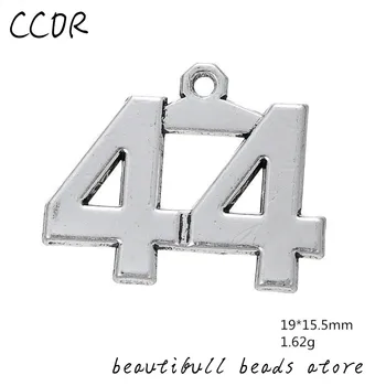 

CCOR NEW 44 number alloy pendant necklace keychain jewelry accessories pendant, 20pcs,DL053