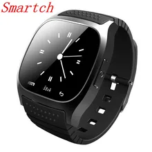 Ограниченное предложение Smartch M26 SmartWatch M26 Bluetooth Smart часы с светодиодный alitmeter музыкальный плеер шагомер для Android смартфон
