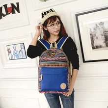 Mode coréenne Sac D’épaule Occasionnel Toile National Vent Cor Cartable Hommes et Femmes Voyage Sac À Dos Whesale