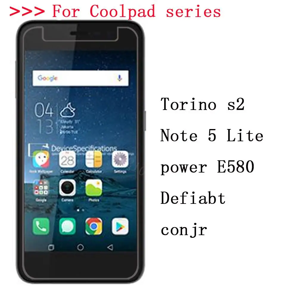 

Tempered Glass for Coolpad Torino s2 Defiabt Note 5 Lite power E580 conjr Explosion-proof Protective Film Screen 4
