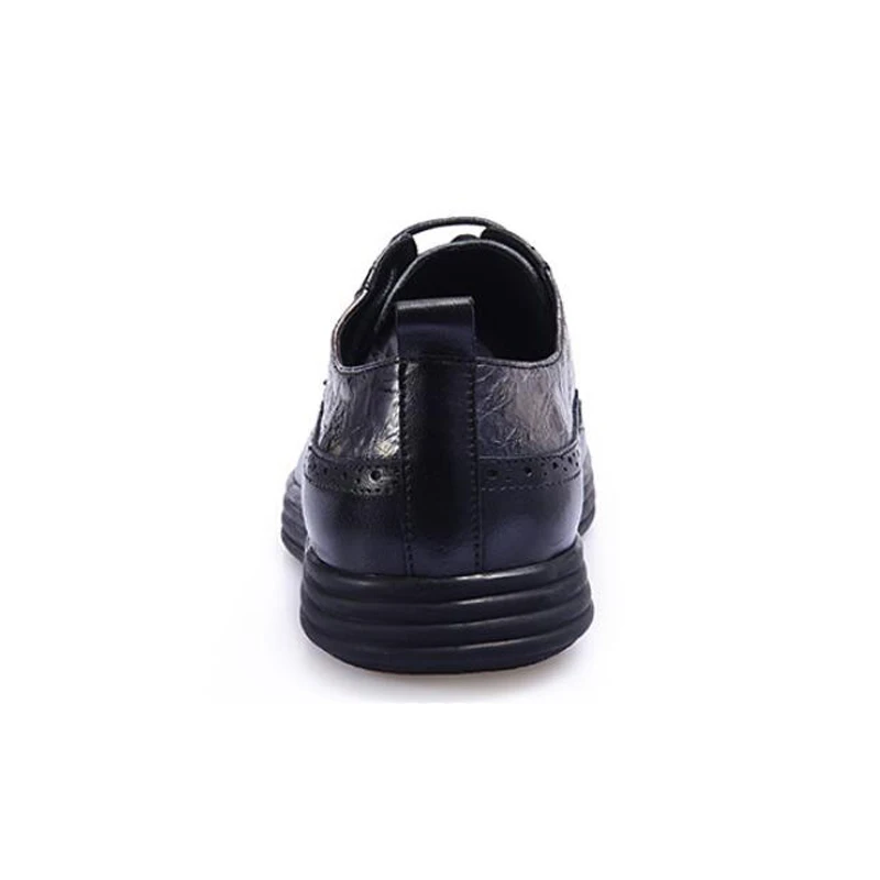 ZFTL/Мужские модельные туфли; Мужская официальная обувь с перфорацией из воловьей кожи; обувь на платформе из натуральной кожи; Мужская Повседневная Деловая Обувь На Шнуровке; 0101