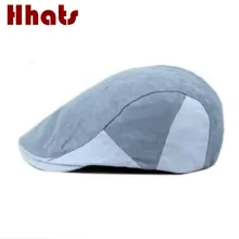 Который в душе полосатый лоскутный весенне-летний берет для женщин и мужчин, остроконечная плоская кепка, дышащая модная шляпа для газетчика duckbill bone