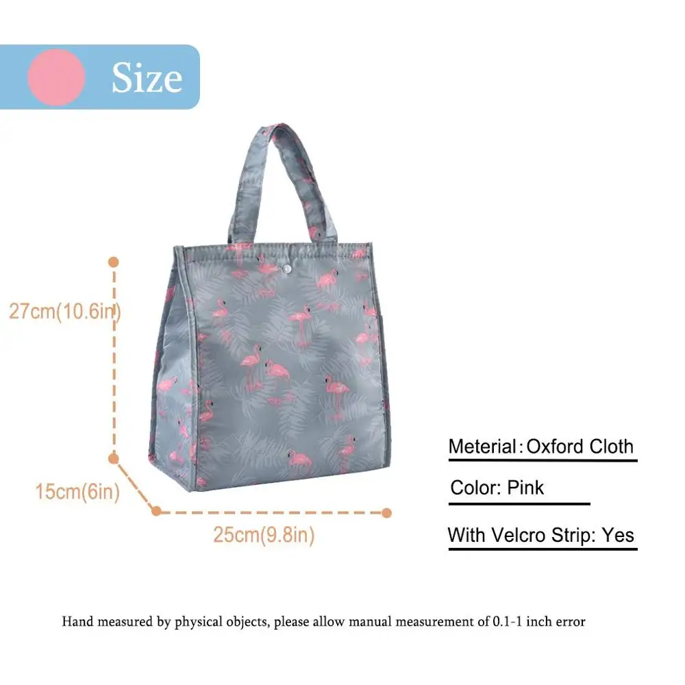 New Baby Food Milk Bottle Storage Insulation Bags Waterproof Oxford Flamingo Bag Lunch Bag Infant Kids Food Warmer Thermal Bag - Color: big blue