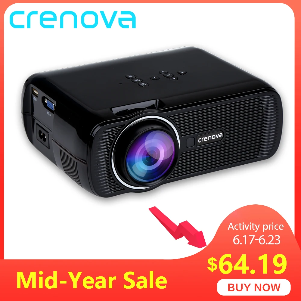 CRENOVA XPE460 Самая низкая цена для Full HD 1080 P видео проектор с HDMI VGA AV USB интерфейсы