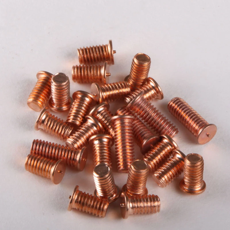 ชุบทองแดงเชื่อมสกรู/สกรูเชื่อม/จุดเชื่อมสกรู/สายฟ้าM8 * 16 M8*45 GB902|screw screw|copper screwsscrew bolt - AliExpress