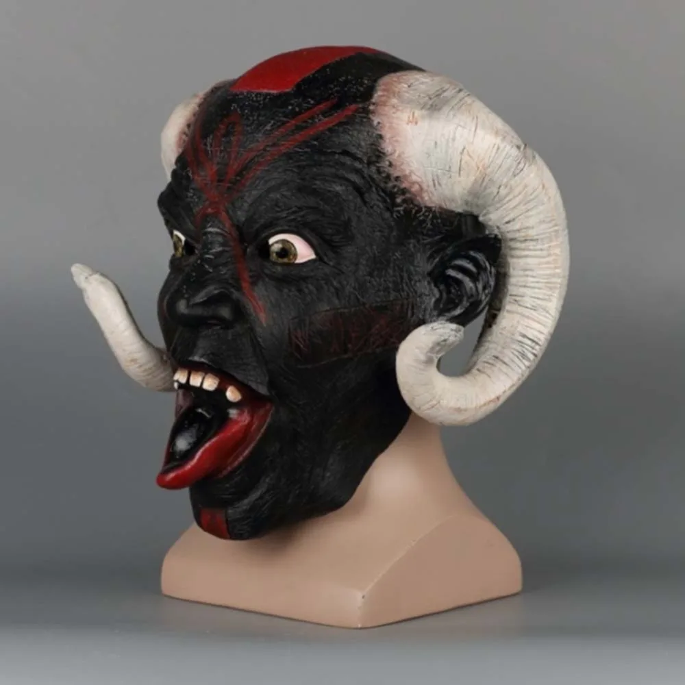 Terror wry маска для лица Жилая мертвая зомби Бык Рог латексная маска для косплея маска на Хэллоуин реквизит маска для вола высокое качество