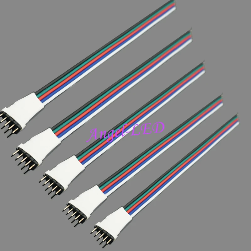 5Pin Коннектор с кабель 15 см длина для RGBW RGB+ теплый/белый 5050 Светодиодные ленты светящаяся лента