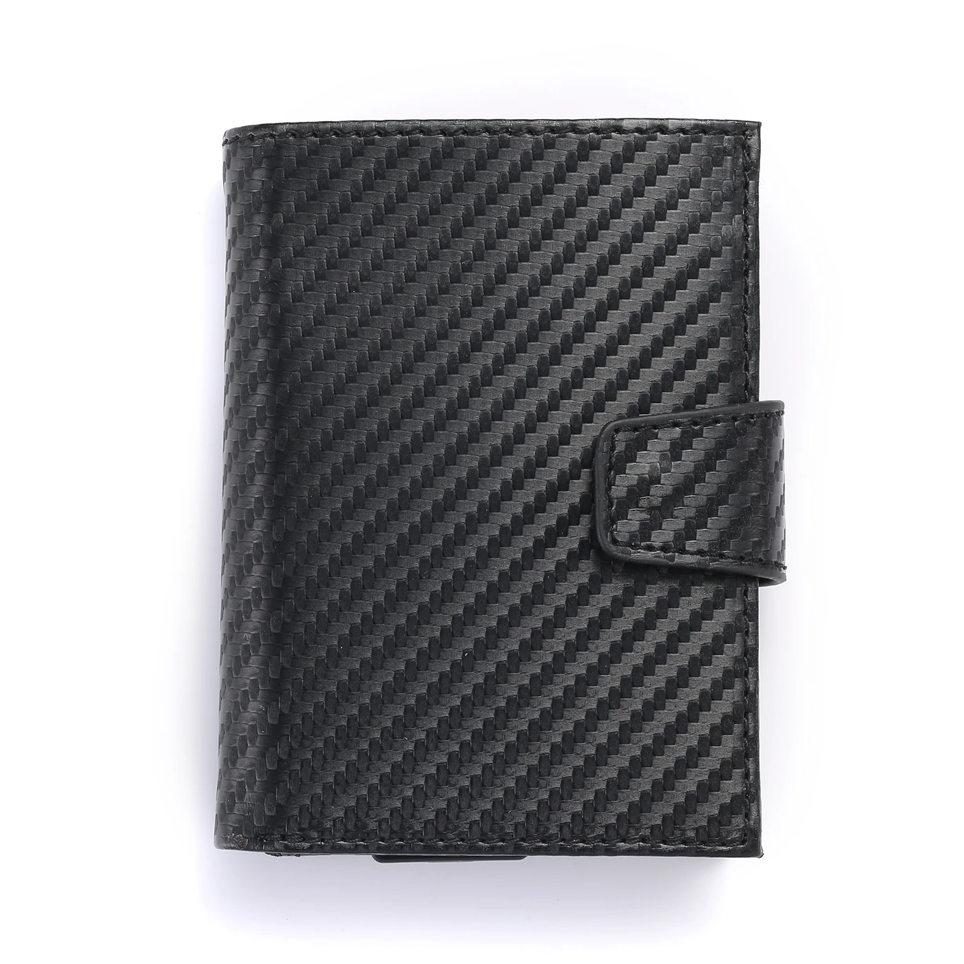 BISI غورو 2019 الذكية محفظة الذكور RFID حامل بطاقة الألومنيوم سبائك المعادن محفظة بطاقة الائتمان الحماية ضد السرقة الرجال التلقائي بطاقة حالة