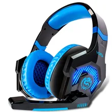 vots sqs 50mm diver unit big Headphones gaming headset with microphone for computer noise cancelling Over-ear head phone LED
