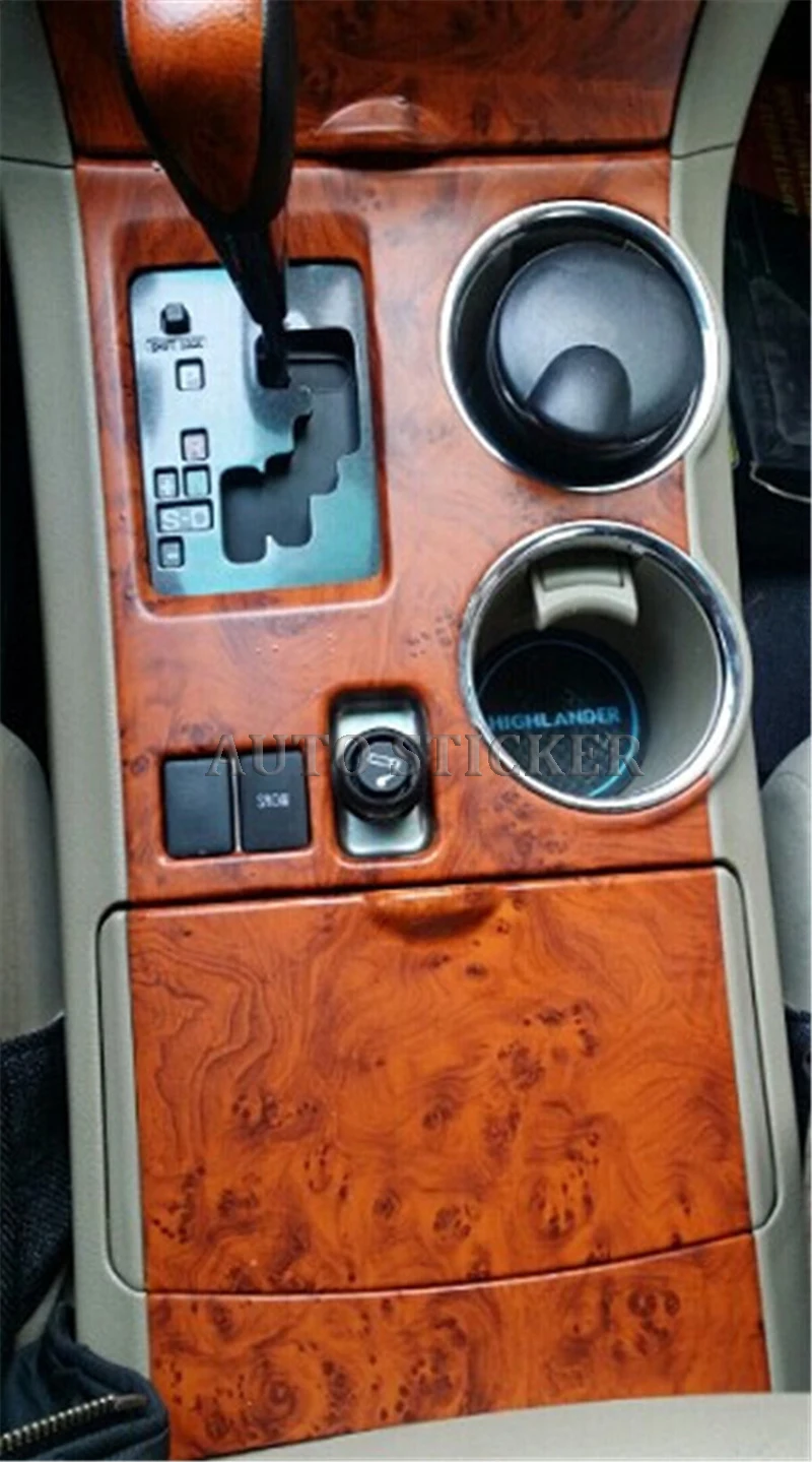 Glossy Furniture Wood Grain Car Wrap 55