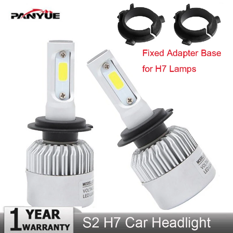 Elglux H7 LED Kit Headlights Bulbs Base Holders Adapter Car LED Clip