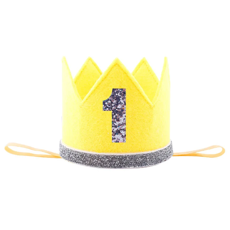 Мальчика Наряд для первого дня рождения черной фетровой Милые шляпки короны для детей 1st 2nd 3rd День рождения шляпа, шляпа для вечеринки с Китом, многоярусная юбка детский праздничный костюм фотосъемки шляпа
