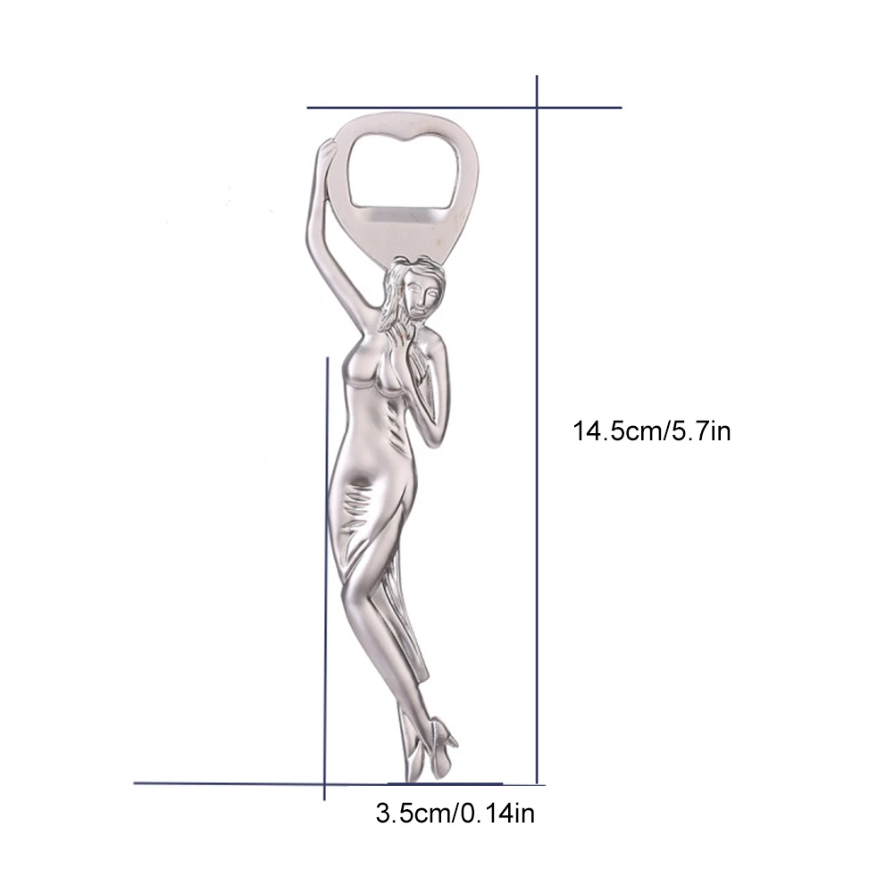 Ретро стиль красивая танцующая девушка рельефная открывалка для бутылок прочный цинковый сплав открывалка для пива Прямая поставка