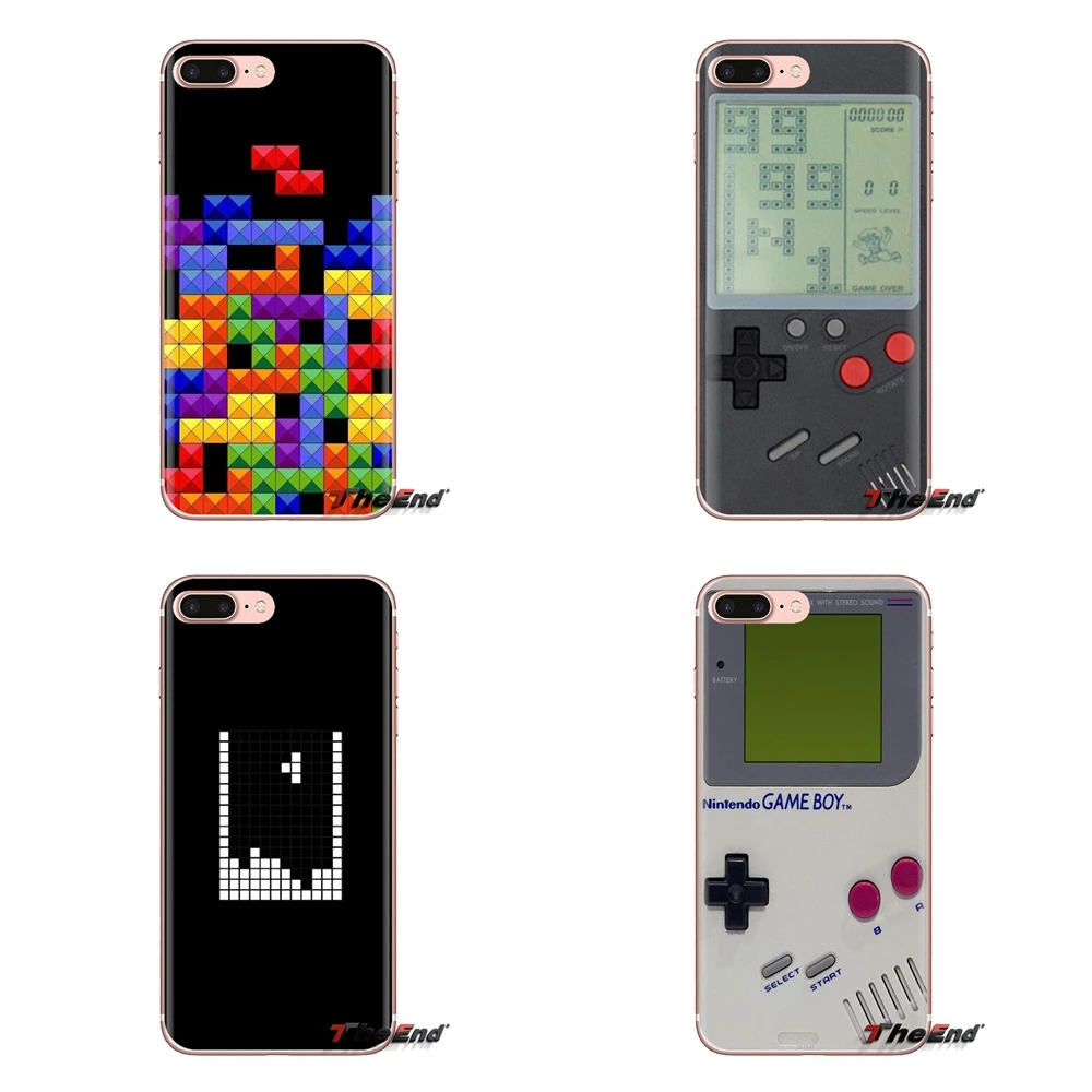 Soft Transparent Cases Covers Tetris Retro Game Art Gameboy For Samsung Galaxy A3 A5 A7 A9 A8 Star A6 Plus 2018 2015 2016 2017 |
