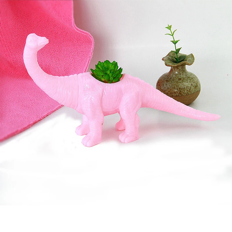 

1pc Dinosaur Flower Pot Plastic Cute Animal Flower Pot Cactus Succulent Plant Pot Flower Bonsai Pots Garden Decoration Plant Pot