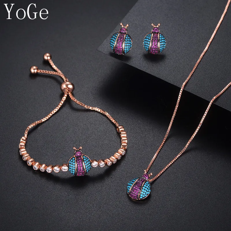 YoGe свадебные и вечерние ювелирные изделия для женщин уникальный AAA кубический
