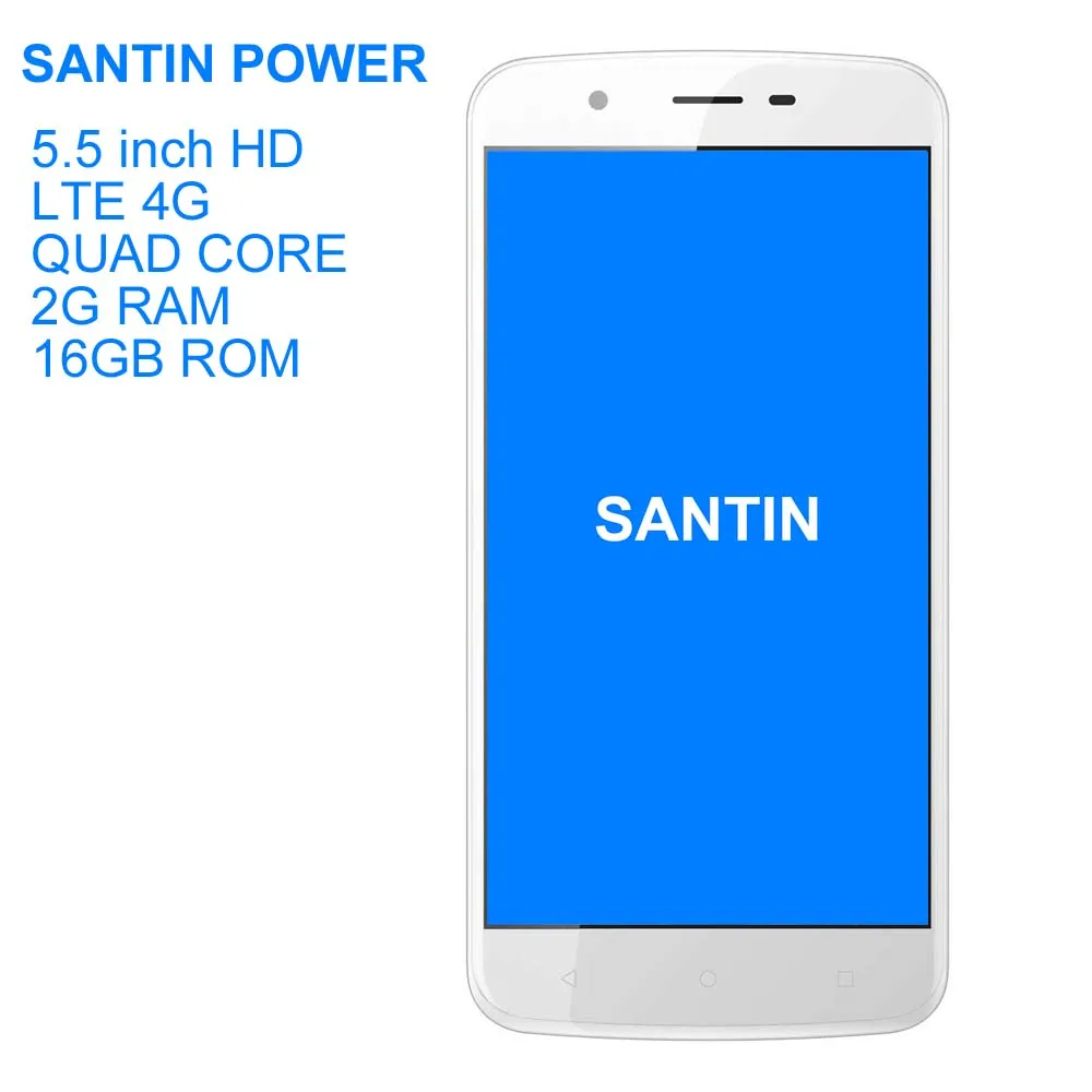 SANTIN мощность 5 &quotMTK6735 4 ядра с мобильным телефоном на базе Android 6 0 2GB Оперативная
