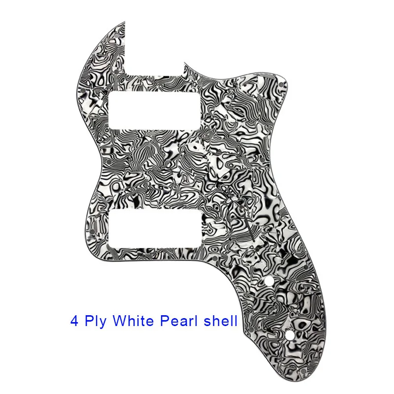 4 ply white pearl shell Classic 72' thinline Telecaster tele Guitar Pickguard with P90 humbucker