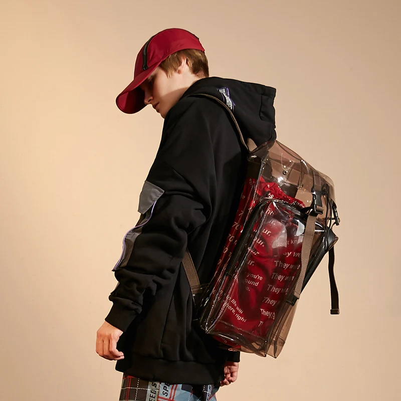

Luxury Backpack Clear Backpack Sequin Backpack TPU Casual Trend Transparent Hip Hop Euramerican 3M Reflective light