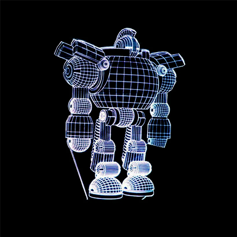 Robot 3d night light (7)