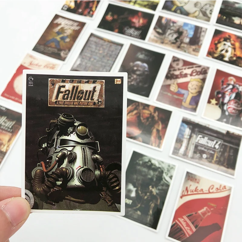 

25pcs fallout 3 4 game poster Sticker Graffiti Stickers for Laptop Luggage Waterproof DIY toy Sticker