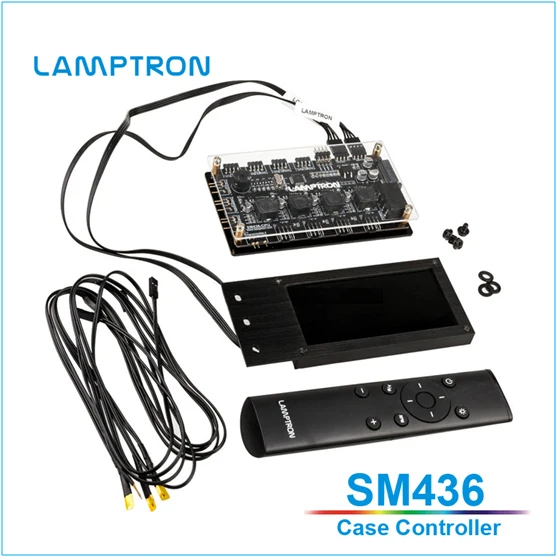 Lamptron SM436 PCI чехол контроллер, вентилятор/ШИМ скорость вентилятор/светильник контроллер полосы ЖК-экран дисплей, RGB/ARGB светодиодный светильник контроллер