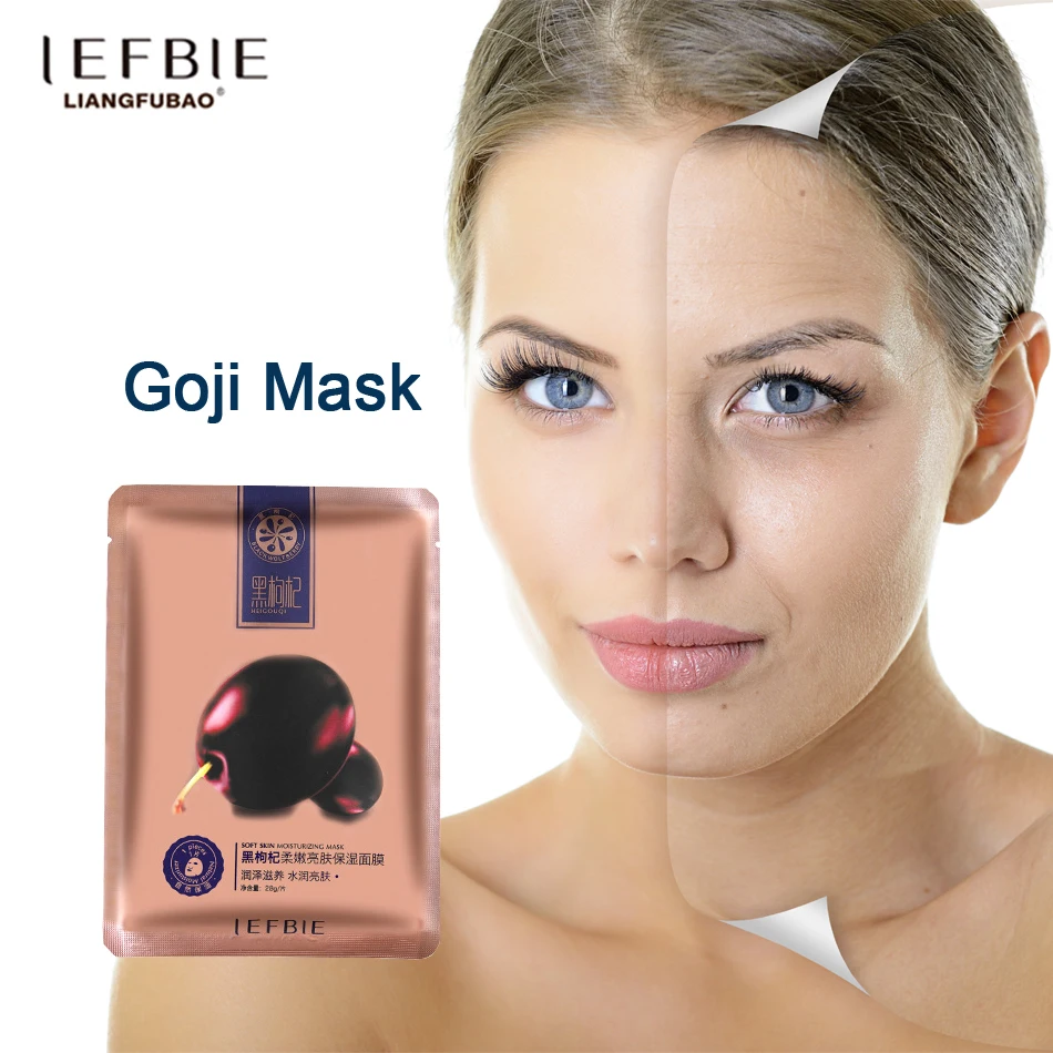 Goji Extract Glycerin Milk Protein Skin Care Sheet Face Mask Hydration