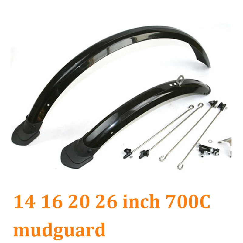

14 16 20 26 27.5 inch 700C Bicycle Fender Double Bracing Adjustable Size Mudguard for Folding Bike Front and Rear Mud Guard